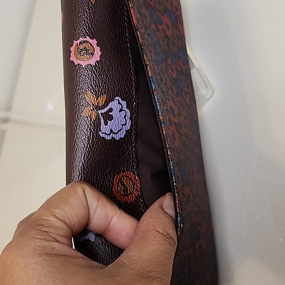 Coach Floral Oxblood Wallet - Picture 10 of 13